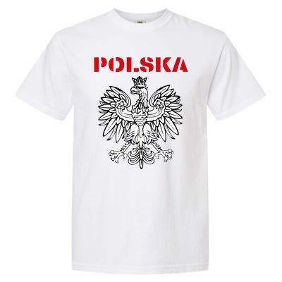 Polska Poland Eagle Poland Heritage Polish Pride Roots Garment-Dyed Heavyweight T-Shirt