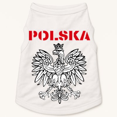 Polska Poland Eagle Poland Heritage Polish Pride Roots Doggie Tank