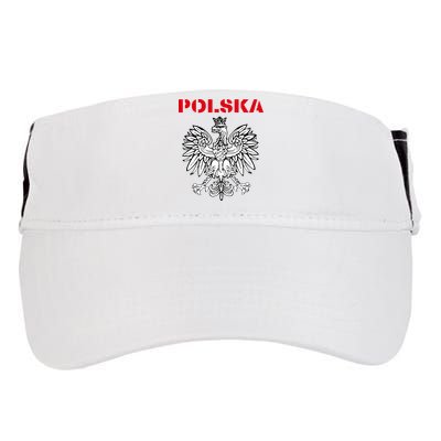 Polska Poland Eagle Poland Heritage Polish Pride Roots Adult Drive Performance Visor