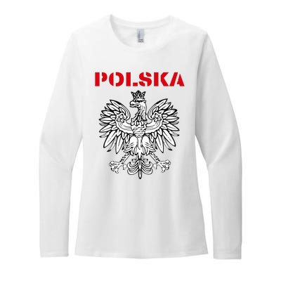 Polska Poland Eagle Poland Heritage Polish Pride Roots Womens CVC Long Sleeve Shirt