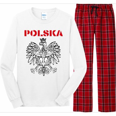 Polska Poland Eagle Poland Heritage Polish Pride Roots Long Sleeve Pajama Set