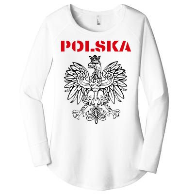 Polska Poland Eagle Poland Heritage Polish Pride Roots Women's Perfect Tri Tunic Long Sleeve Shirt