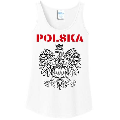 Polska Poland Eagle Poland Heritage Polish Pride Roots Ladies Essential Tank