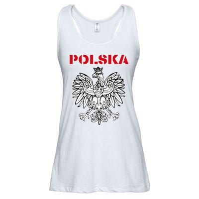 Polska Poland Eagle Poland Heritage Polish Pride Roots Ladies Essential Flowy Tank