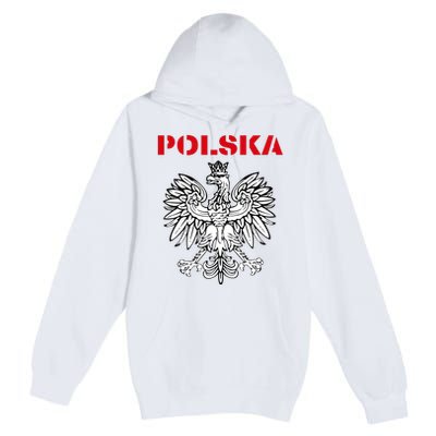 Polska Poland Eagle Poland Heritage Polish Pride Roots Premium Pullover Hoodie