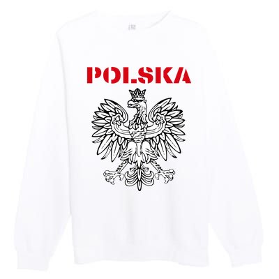 Polska Poland Eagle Poland Heritage Polish Pride Roots Premium Crewneck Sweatshirt