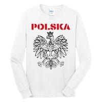 Polska Poland Eagle Poland Heritage Polish Pride Roots Tall Long Sleeve T-Shirt