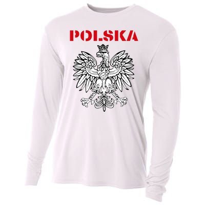 Polska Poland Eagle Poland Heritage Polish Pride Roots Cooling Performance Long Sleeve Crew