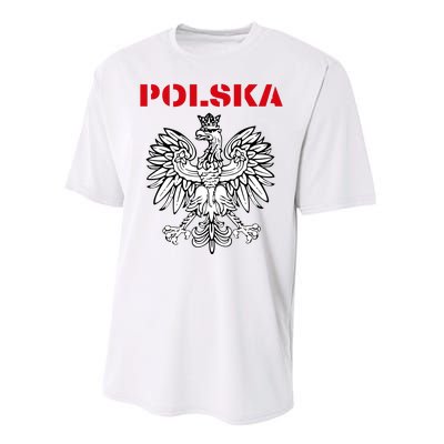 Polska Poland Eagle Poland Heritage Polish Pride Roots Performance Sprint T-Shirt