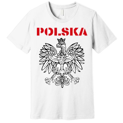Polska Poland Eagle Poland Heritage Polish Pride Roots Premium T-Shirt