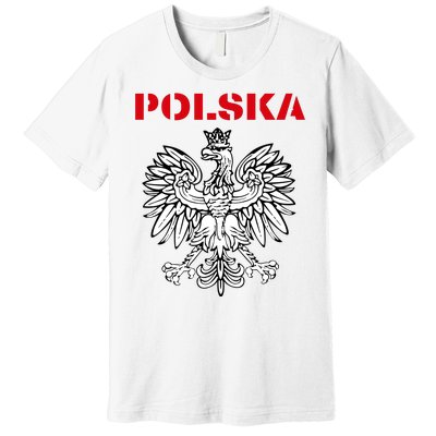 Polska Poland Eagle Poland Heritage Polish Pride Roots Premium T-Shirt