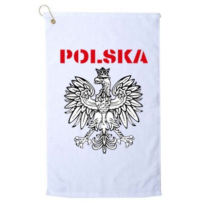 Polska Poland Eagle Poland Heritage Polish Pride Roots Platinum Collection Golf Towel