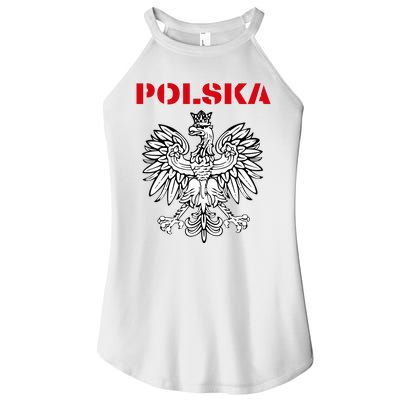 Polska Poland Eagle Poland Heritage Polish Pride Roots Women's Perfect Tri Rocker Tank