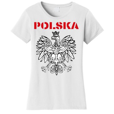 Polska Poland Eagle Poland Heritage Polish Pride Roots Women's T-Shirt