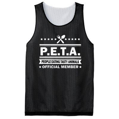 PETA People Eating Tasty Animals Funny Anti Vegetarian Mesh Reversible Basketball Jersey Tank