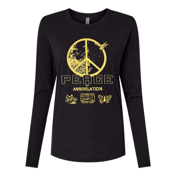 Peace Womens Cotton Relaxed Long Sleeve T-Shirt