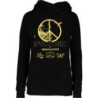 Peace Womens Funnel Neck Pullover Hood