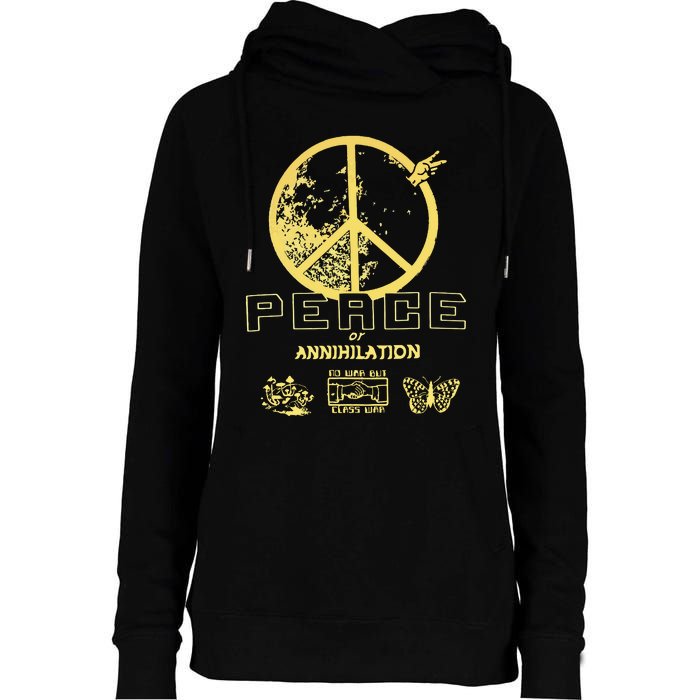 Peace Womens Funnel Neck Pullover Hood