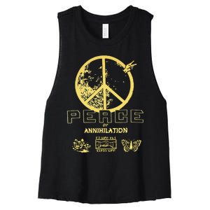 Peace Women's Racerback Cropped Tank