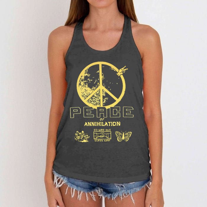 Peace Women's Knotted Racerback Tank