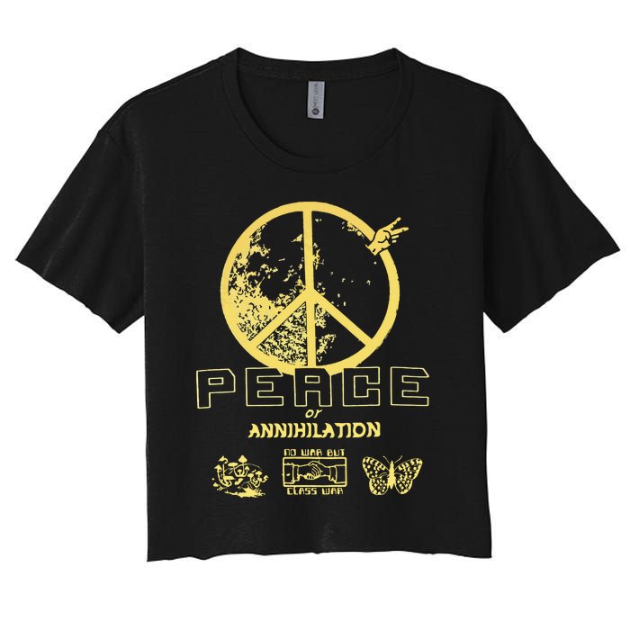 Peace Women's Crop Top Tee