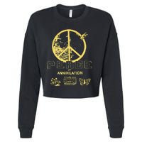 Peace Cropped Pullover Crew