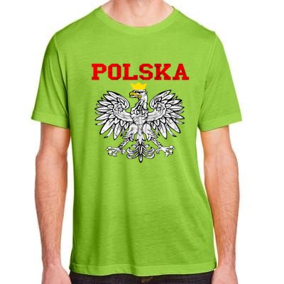 Polska Polish Eagle Poland Flag Polish Pride Polska Poland Gift Adult ChromaSoft Performance T-Shirt