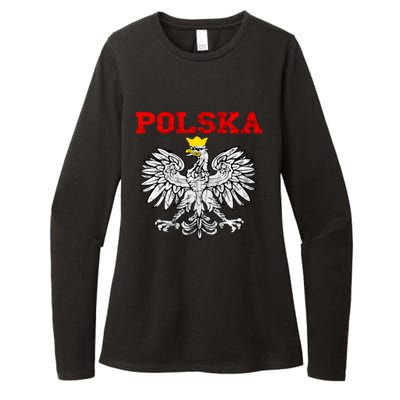 Polska Polish Eagle Poland Flag Polish Pride Polska Poland Gift Womens CVC Long Sleeve Shirt