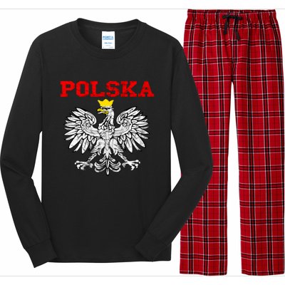 Polska Polish Eagle Poland Flag Polish Pride Polska Poland Gift Long Sleeve Pajama Set