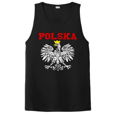 Polska Polish Eagle Poland Flag Polish Pride Polska Poland Gift PosiCharge Competitor Tank