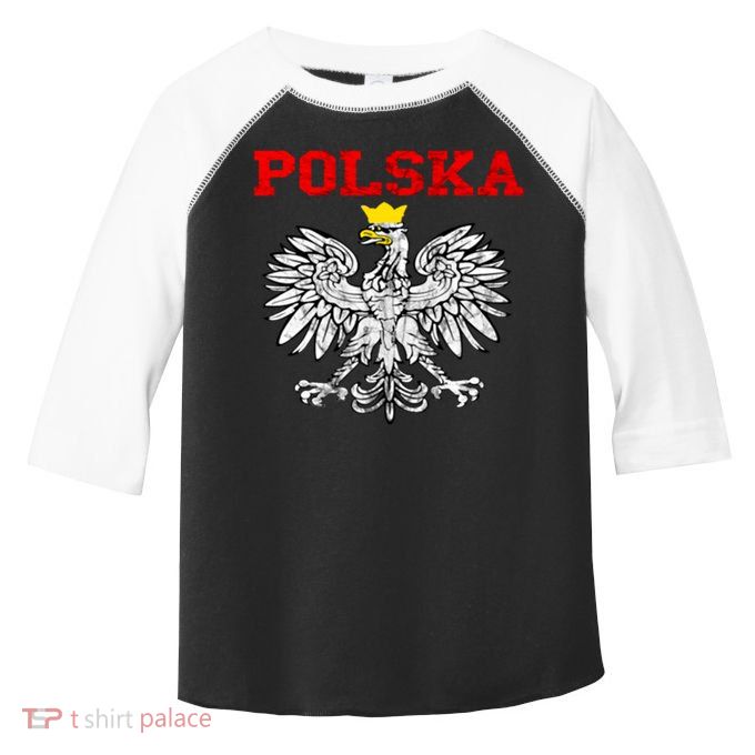 Polska Polish Eagle Poland Flag Polish Pride Polska Poland Gift Toddler Fine Jersey T-Shirt