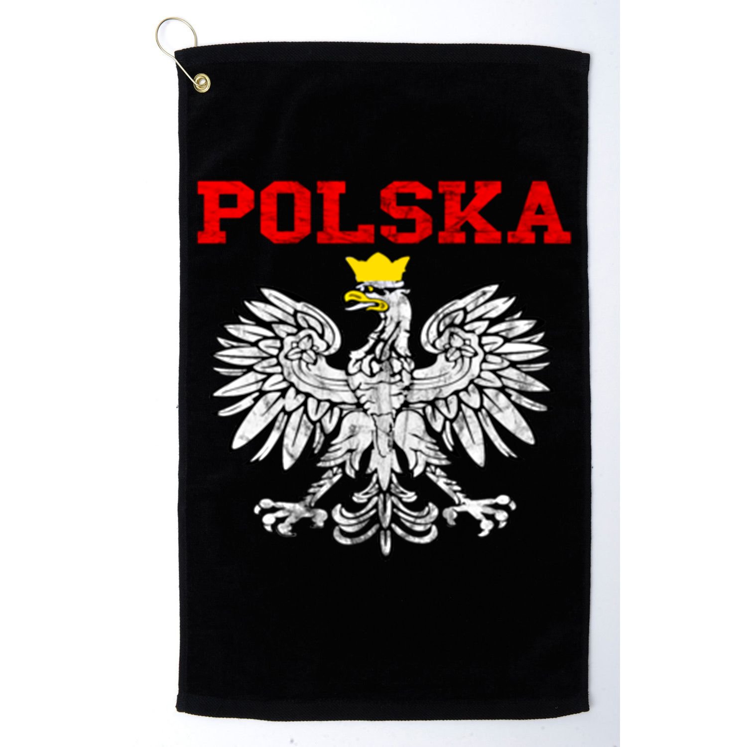 Polska Polish Eagle Poland Flag Polish Pride Polska Poland Gift Golf Towel