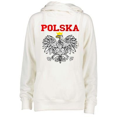 Polska Polish Eagle Poland Flag Polish Pride Polska Poland Gift Womens Funnel Neck Pullover Hood