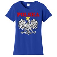 Polska Polish Eagle Poland Flag Polish Pride Polska Poland Gift Women's T-Shirt