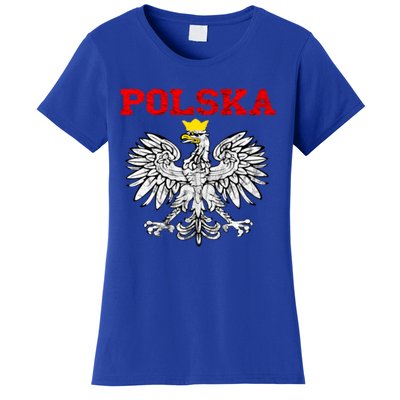 Polska Polish Eagle Poland Flag Polish Pride Polska Poland Gift Women's T-Shirt