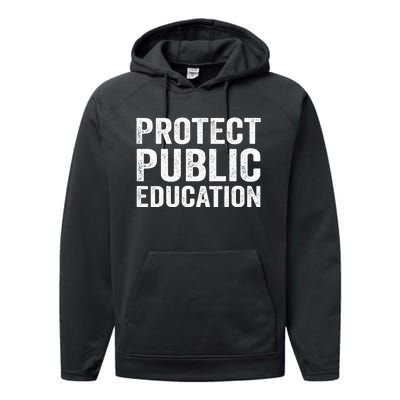 Protect Public Education Public Teacher School Performance Fleece Hoodie