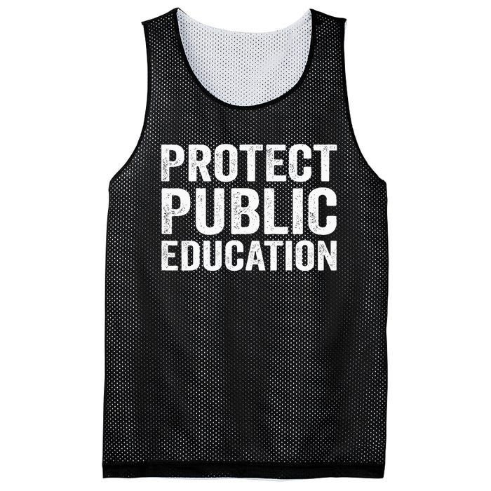 Protect Public Education Public Teacher School Mesh Reversible Basketball Jersey Tank