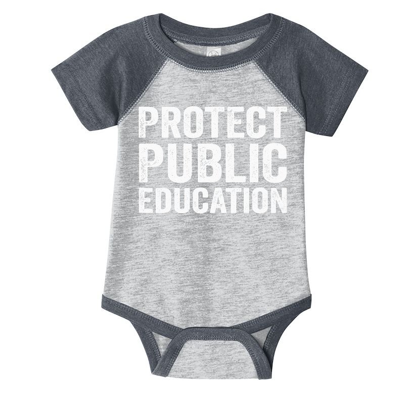 Protect Public Education Public Teacher School Infant Baby Jersey Bodysuit