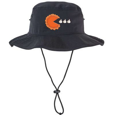 Pumpkin Pie Eating Whipped Cream Gamer Funny Thanksgiving Bucket Hat