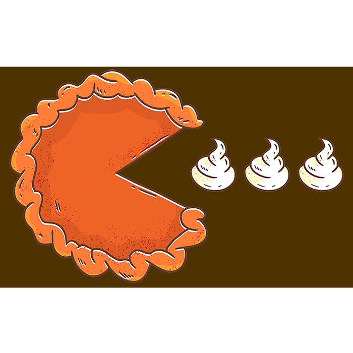 Pumpkin Pie Eating Whipped Cream Gamer Funny Thanksgiving Bumper Sticker