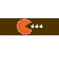 Pumpkin Pie Eating Whipped Cream Gamer Funny Thanksgiving Bumper Sticker