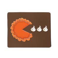 Pumpkin Pie Eating Whipped Cream Gamer Funny Thanksgiving Mousepad