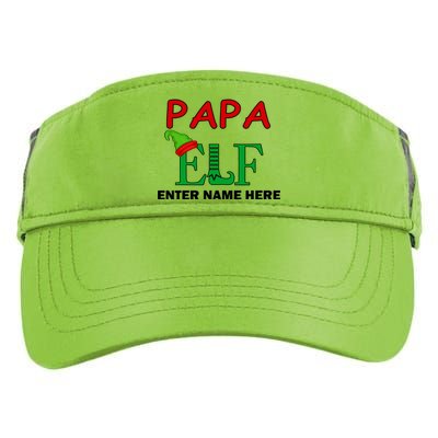 Personalize Papa Elf Custom Family Matching Christmas Adult Drive Performance Visor