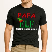 Personalize Papa Elf Custom Family Matching Christmas Performance Shirt