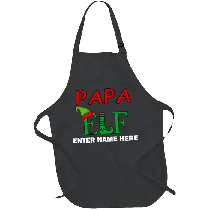 Personalize Papa Elf Custom Family Matching Christmas Apron