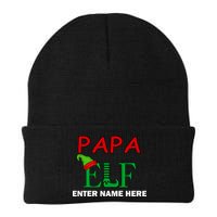 Personalize Papa Elf Custom Family Matching Christmas Beanie