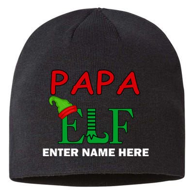 Personalize Papa Elf Custom Family Matching Christmas Sustainable Beanie