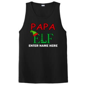 Personalize Papa Elf Custom Family Matching Christmas PosiCharge Competitor Tank