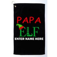 Personalize Papa Elf Custom Family Matching Christmas Golf Towel