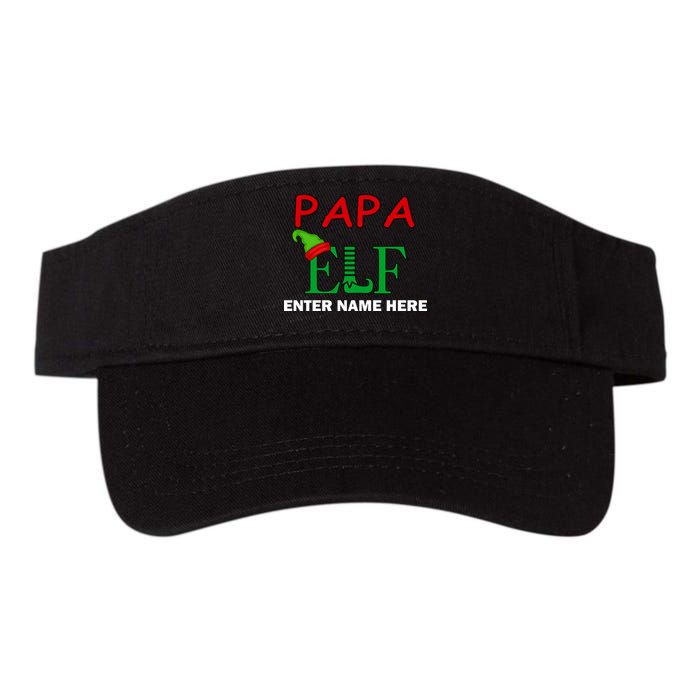 Personalize Papa Elf Custom Family Matching Christmas Visor